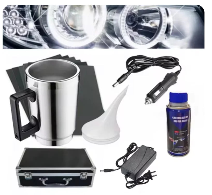 Headlight Repair Fluid & Polisher Kit for Car Lens Restoration - epsaxa stores