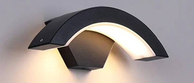 Led Wall Light Curved Moon Induction Wall Light - epsaxa stores