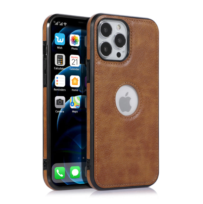 Solid Color PU Leather Phone Case For iPhones - epsaxa stores